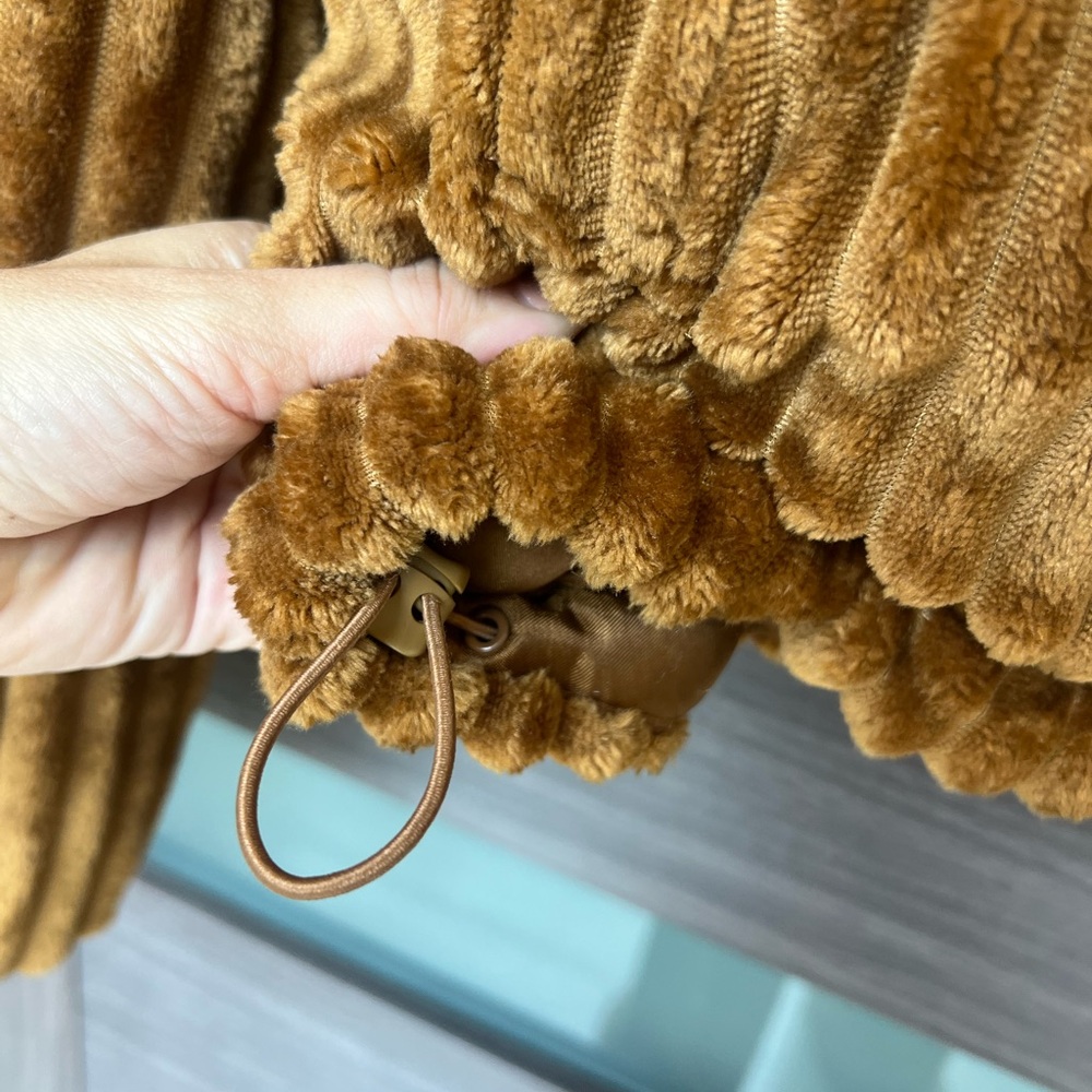 BDG Tan Ribbed Puff Jacket Size Small - Picture 8 of 13